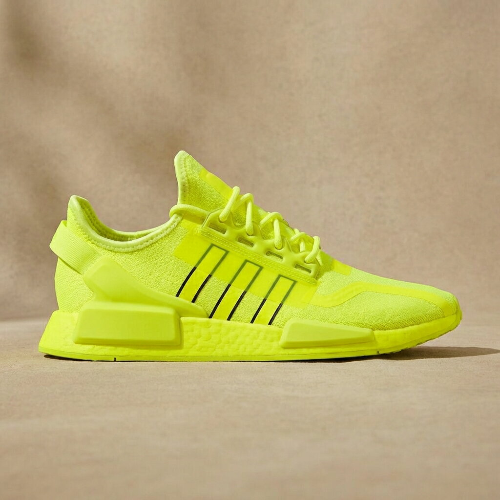 アディダス ADIDAS NMD_R1 V2 スニーカー メンズ ソーラー イエロー コア ブラック 黄色 黒