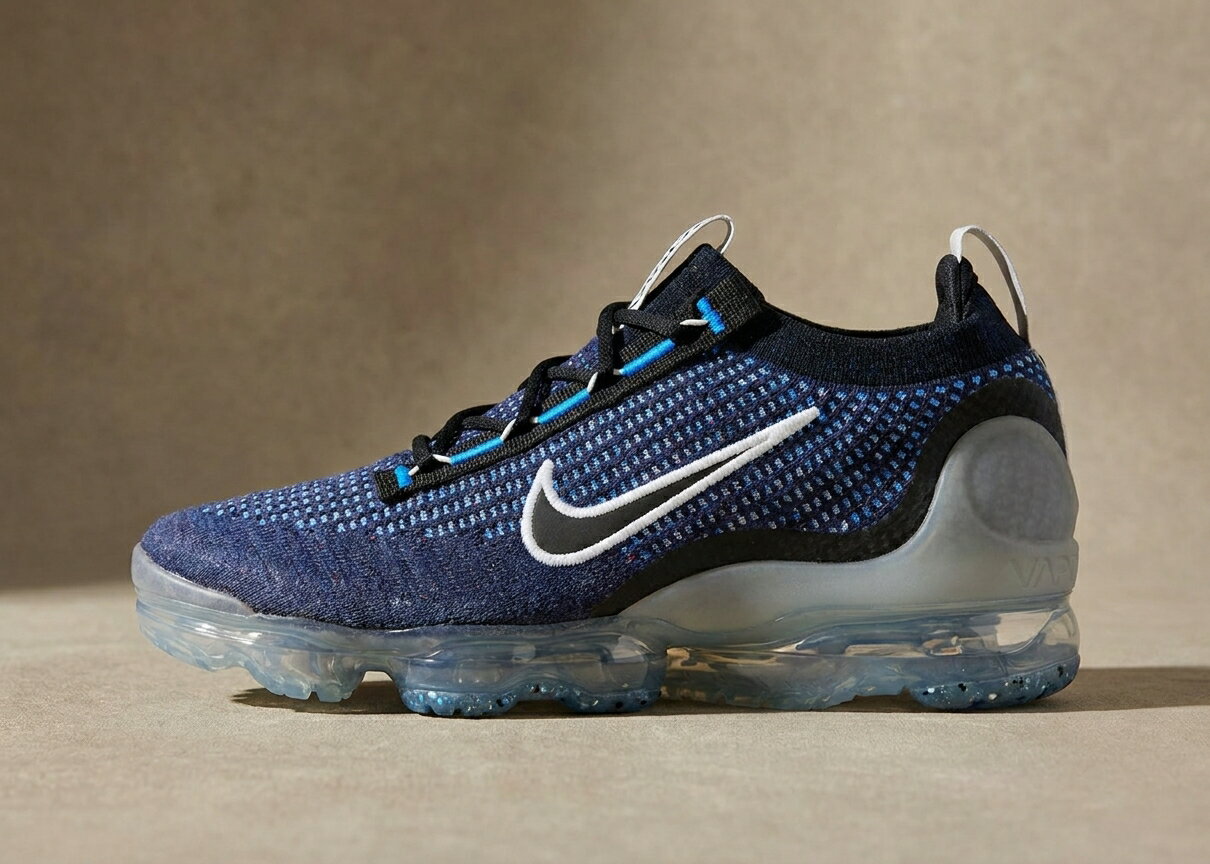 ナイキ エアヴェイパーマックス 2021 FK スニーカー メンズ ネイビー ブルー ホワイト NIKE AIR VAPORMAX