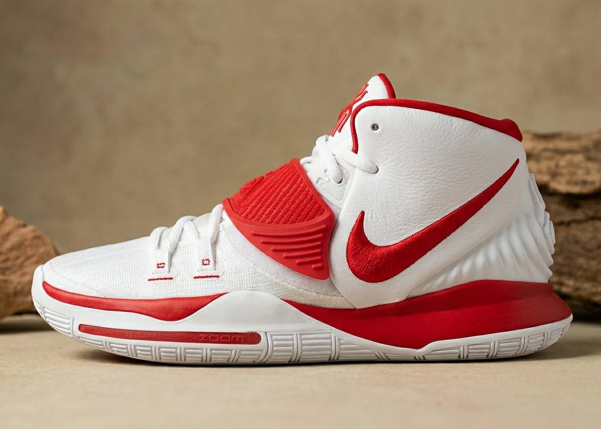 ナイキ カイリー 6 NIKE KYRIE 6 スニーカー メンズ バッシュ バスケットシューズ ホワイト レッド 白 赤