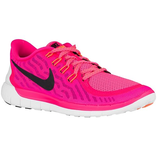 nike - free 5.0 - laufschuhe damen - altrosa/neonorange nike - free 5.0 - laufschuhe damen - altrosa/neonorange