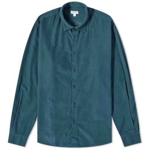 TXy Y y SUNSPEL FINE CORD SHIRT / PEACOCK z Yt@bV gbvX