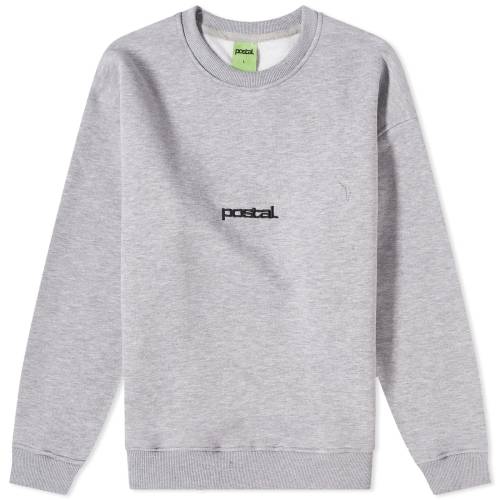 ロゴ クルー スウェット スウェットトレーナー メンズ 【 POSTAL MINI LOGO CREW SWEAT / ASH MARL 】 メンズファッション トップス ニット セーター