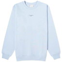 ドロールドムッシュ クルー スウェット 青色 ブルー DRôLE スウェットトレーナー メンズ 【 DROLE DE MONSIEUR DE MONSIEUR NOT FROM PARIS MADAME CREW SWEAT / LIGHT BLUE 】 メンズファッション トップス ニット