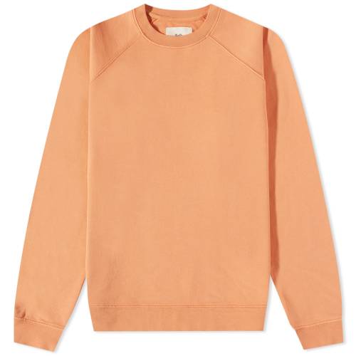 フォーク クルー スウェット スウェットトレーナー メンズ 【 FOLK RIVET CREW SWEAT / PEACH 】 メンズファッション トップス ニット セーター