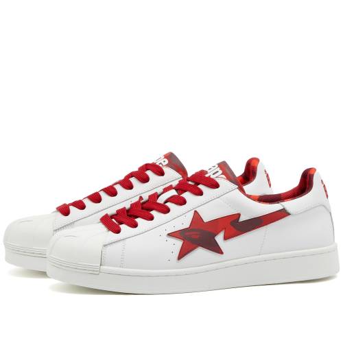 AxCVOGCv C Xj[J[  bh Y y A BATHING APE A BATHING APE SKULL STA SNEAKER / RED z