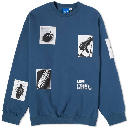 クルー スウェット デニム スウェットトレーナー メンズ 【 LO-FI FRAGMENT CREW SWEAT / DENIM 】 メンズファッション トップス ニット セーター