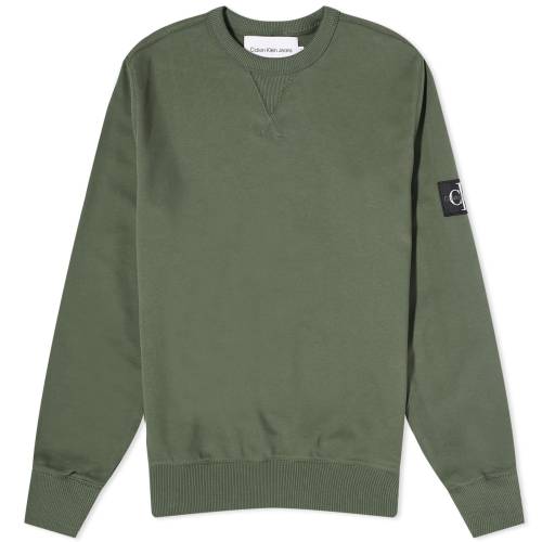 カルバンクライン クルー スウェット スウェットトレーナー メンズ 【 CALVIN KLEIN CALVIN KLEIN BADGE CREW SWEAT / THYME 】 メンズファッション トップス ニット セーター