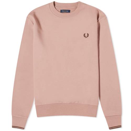 フレッドペリー クルー スウェットシャツ トレーナー ピンク メンズ 【 FRED PERRY FRED PERRY CREW NECK SWEATSHIRT / DARK PINK 】 メンズファッション トップス ニット セーター