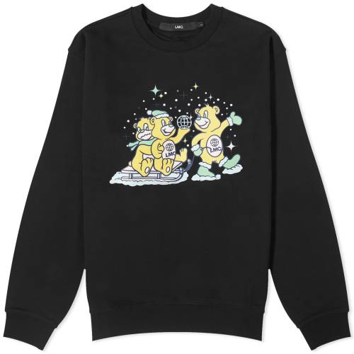 ゴールデンベアーズ カルベアーズ クルー スウェット 黒色 ブラック スウェットトレーナー メンズ 【 LMC SLEIGHT RIDING BEARS CREW SWEAT / BLACK 】 メンズファッション トップス ニット セーター