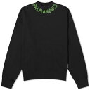 パームエンジェルス エンゼルス ロゴ クルー スウェット 黒色 ブラック スウェットトレーナー メンズ 【 PALM ANGELS PALM ANGELS LOGO CREW SWEAT / BLACK 】 メンズファッション トップス ニット セータ