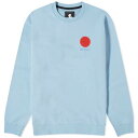 エドウイン クルー トレーナー 青色 ブルー スウェットトレーナーER メンズ 【 EDWIN JAPANESE SUN CREW SWEATER / PLACID BLUE 】 メンズファッション トップス ニット セーター