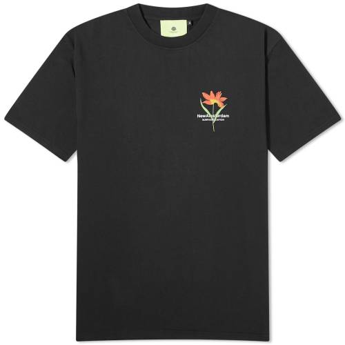 T  ֥å   NEW AMSTERDAM SURF ASSOCIATION NEW AMSTERDAM SURF ASSOCIATION TULIP T-SHIRT / BLACK  󥺥եå ȥåץ åȥ