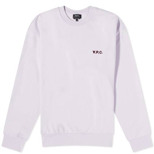 アー・ペー・セー ロゴ クルー スウェット A.P.C. スウェットトレーナー メンズ 【 CLINT SMALL VPC LOGO CREW SWEAT / LILAC 】 メンズファッション トップス ニット セーター