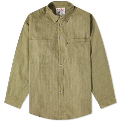 I[u  O[ Y y MANRESA MACSHIRT OVERSHIRT / OLIVE GREEN z Yt@bV gbvX