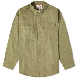 オリーブ 緑 グリーン メンズ 【 MANRESA MACSHIRT OVERSHIRT / OLIVE GREEN 】 メンズファッション トップス