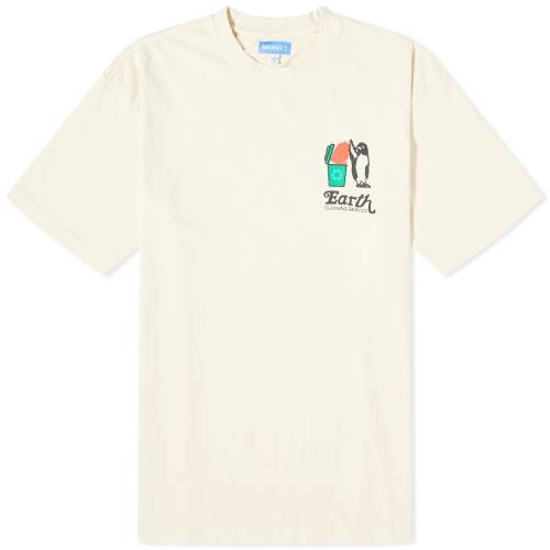 楽天スニケスTシャツ メンズ 【 MARKET CLEANING SERVICE T-SHIRT / ECRU 】 メンズファッション トップス カットソー