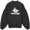 バレンシアガ ロゴ クルー スウェット 黒色 ブラック 白色 ホワイト スウェットトレーナー & メンズ 【 BALENCIAGA LOGO CREW SWEAT / BLACK & WHITE 】 メンズファッション トップス ニット セーター