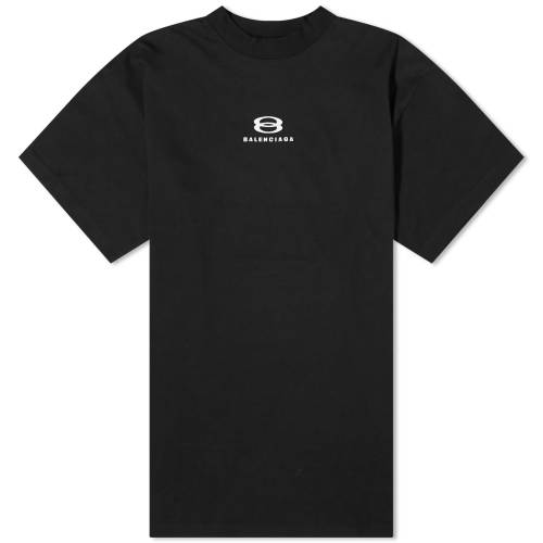 バレンシアガ Tシャツ 黒色 ブラック 白色 ホワイト & メンズ 【 BALENCIAGA DECONSTRUCTED T-SHIRT / BLACK & WHITE 】 メンズファッション トップス カットソー