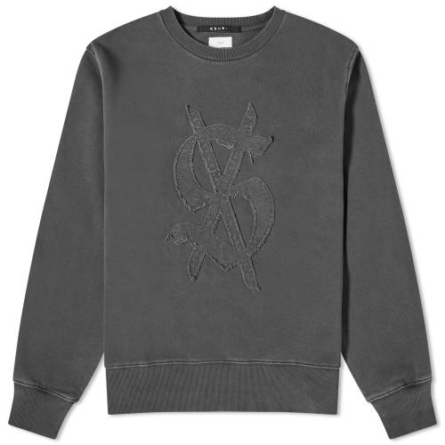 スビ クルー スウェット 黒色 ブラック スウェットトレーナー メンズ 【 KSUBI REVERSO KASH CREW SWEAT / BLACK 】 メンズファッション トップス ニット セーター