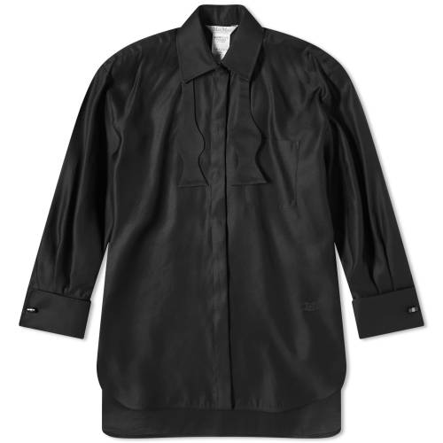 マックス タキシード 黒色 ブラック レディース 【 MAX MARA MAX MARA MAREA TUXEDO STYLE SHIRT / BLACK 】 レディースファッション トップス