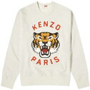 ケンゾー クルー スウェット 灰色 グレー スウェットトレーナー メンズ 【 KENZO LUCKY TIGER CREW SWEAT / PALE GREY 】 メンズファッション トップス ニット セーター