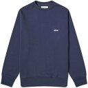 ロゴ クルー スウェット 青色 ブルー スウェットトレーナー メンズ 【 AUTRY FLAG LOGO CREW SWEAT / BLUE 】 メンズファッション トップス ニット セーター