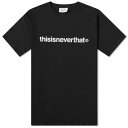 TVc F ubN Y y THISISNEVERTHAT T-LOGO T-SHIRT / BLACK z Yt@bV gbvX Jbg\[