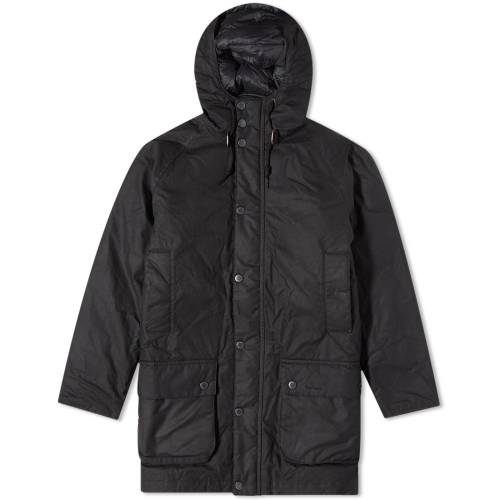 バブアー フード付 ジャケット 黒色 ブラック メンズ 【 BARBOUR HOODED BEAUFORT WAX JACKET / BLACK SLATE 】 メンズファッション コート