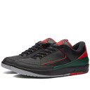 ナイキ 黒色 ブラック ファイア 赤 レッド エアジョーダン & スニーカー メンズ 【 AIR JORDAN AIR JORDAN 2 RETRO LOW / BLACK & FIRE RED 】