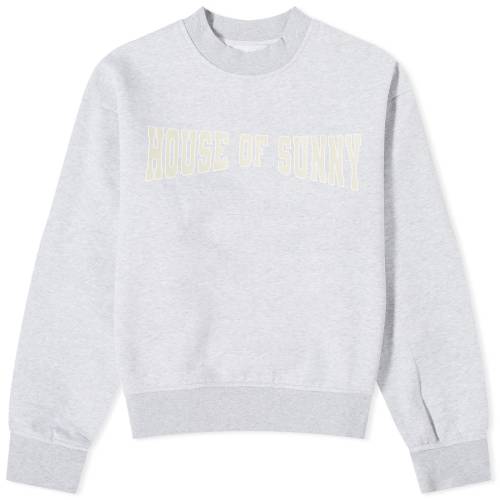 クルー スウェット サンダー 灰色 グレー スウェットトレーナー レディース 【 HOUSE OF SUNNY HOUSE OF SUNNY THE FAMILY CREW SWEAT / THUNDER GREY 】 レディースファッション トップス ニット セーター