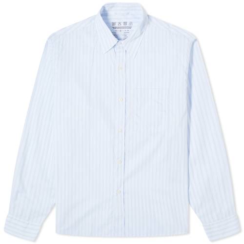 XgCv F u[ Y y MFPEN STRIPE EXECUTIVE SHIRT / BLUE z Yt@bV gbvX