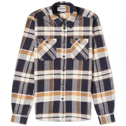 ouA[ F lCr[ Y y BARBOUR MOUNTAIN TAILORED CHECK SHIRT / NAVY z Yt@bV gbvX