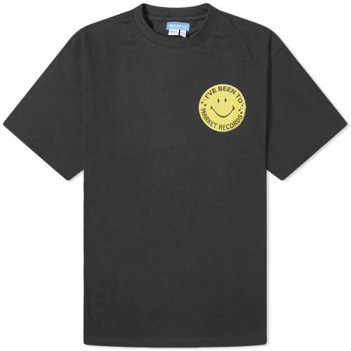 楽天スニケスTシャツ 黒色 ブラック メンズ 【 MARKET SMILEY AFTERHOURS T-SHIRT / BLACK 】 メンズファッション トップス カットソー