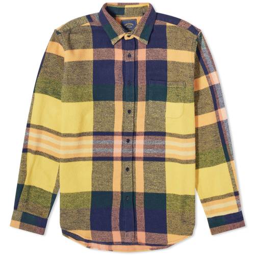 |`M[Xtl Y y PORTUGUESE FLANNEL PORTUGUESE FLANNEL TIROL CHECK SHIRT / MULTI z Yt@bV gbvX