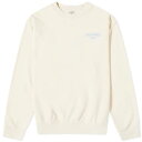 クルー スウェット & スウェットトレーナー メンズ 【 SPORTY & RICH SPORTY RICH WIMBLEDON CREW SWEAT / MILK & WASHED HYDRANGEA 】 メンズファッション トップス ニット セーター