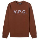 アー・ペー・セー ロゴ クルー スウェット A.P.C. スウェットトレーナー メンズ 【 VPC LOGO CREW SWEAT / CHOCOLATE 】 メンズファッション トップス ニット セーター