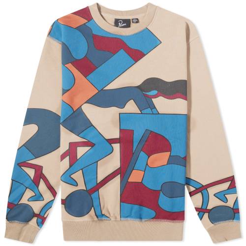 クルー スウェット スウェットトレーナー メンズ 【 BY PARRA BY PARRA ETAPPE 17 CREW SWEAT / MUSHROOM 】 メンズファッション トップス ニット セーター