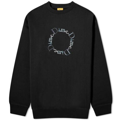 クラシック クルー スウェット 黒色 ブラック スウェットトレーナー メンズ 【 DIME CLASSIC BFF CREW SWEAT / BLACK 】 メンズファッション トップス ニット セーター