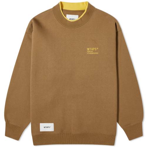 ダブルタップス クルー スウェット 茶色 ブラウン スウェットトレーナー メンズ 【 WTAPS 28 CONTRAST CREW SWEAT / BROWN 】 メンズファッション トップス ニット セーター