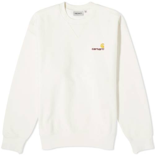 カーハート ダブリューアイピー スクリプト クルー スウェット スウェットトレーナー メンズ 【 CARHARTT WIP CARHARTT WIP AMERICAN SCRIPT CREW SWEAT / WAX 】 メンズファッション トップス ニット セータ