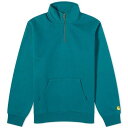 カーハート ダブリューアイピー チェイス クルー スウェット ゴールド スウェットトレーナー & メンズ 【 CARHARTT WIP CARHARTT WIP CHASE NECK ZIP CREW SWEAT / CHERVIL & GOLD 】 メンズファッション トップ