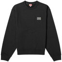 ケンゾー ロゴ クルー スウェット 黒色 ブラック スウェットトレーナー メンズ 【 KENZO LOGO CREW SWEAT / BLACK 】 メンズファッション トップス ニット セーター