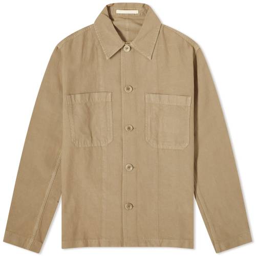 m[XvWFNc Y y NORSE PROJECTS NORSE PROJECTS TYGE COTTON LINEN OVERSHIRT / CLAY z Yt@bV gbvX