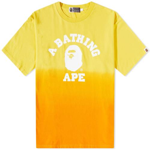 ブランド名A Bathing Ape性別Men(メンズ)商品名A Bathing Ape College Gradation Dyed T-Shirtカラー/Orange