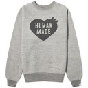 ヒューマンメイド クルー スウェット 灰色 グレー スウェットトレーナー メンズ 【 HUMAN MADE HUMAN MADE HEART CREW SWEAT / GREY 】 メンズファッション トップス ニット セーター