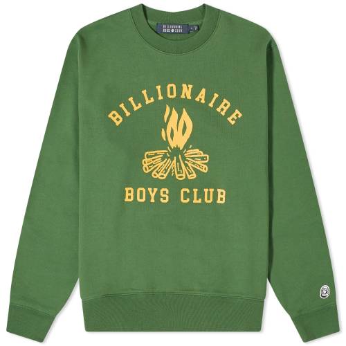 クラブ クルー スウェット 緑 グリーン ビリオネアボーイズクラブ スウェットトレーナー メンズ 【 BILLIONAIRE BOYS CLUB BILLIONAIRE BOYS CLUB CAMPFIRE CREW SWEAT / GREEN 】 メンズファッション トップス ニ