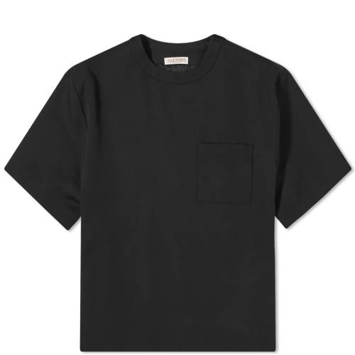 ヴァレンティノ Tシャツ 黒色 ブラック メンズ 【 VALENTINO RUNWAY TAILOERED TEE / BLACK 】 メンズファッション トップス カットソー