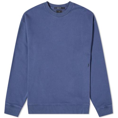 スビ クルー スウェット 青色 ブルー スウェットトレーナー メンズ 【 KSUBI 4 X BIGGIE CREW SWEAT / BLUE 】 メンズファッション トップス ニット セーター