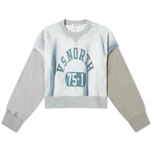 【★スーパーSALE★6/11深夜2時迄】アンダーカバー スウェットシャツ トレーナー 灰色 グレー レディース 【 UNDERCOVER MIXED JUMPER SW..