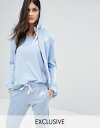 エイソス asos nike ナイキ exclusive エクスクルージブ to gym ジム classics クラシック zip ジップ through スルー hoodie フーディー パーカー in イン blue 青 ブルー レディースファッション